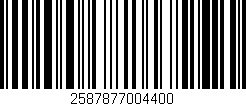 Código de barras (EAN, GTIN, SKU, ISBN): '2587877004400'