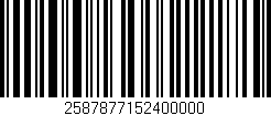 Código de barras (EAN, GTIN, SKU, ISBN): '2587877152400000'