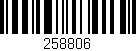 Código de barras (EAN, GTIN, SKU, ISBN): '258806'