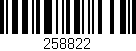 Código de barras (EAN, GTIN, SKU, ISBN): '258822'