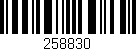 Código de barras (EAN, GTIN, SKU, ISBN): '258830'