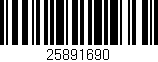 Código de barras (EAN, GTIN, SKU, ISBN): '25891690'