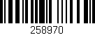 Código de barras (EAN, GTIN, SKU, ISBN): '258970'