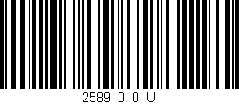 Código de barras (EAN, GTIN, SKU, ISBN): '2589_0_0_U'