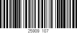 Código de barras (EAN, GTIN, SKU, ISBN): '25909/107'