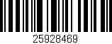 Código de barras (EAN, GTIN, SKU, ISBN): '25928469'
