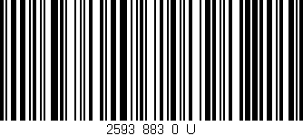 Código de barras (EAN, GTIN, SKU, ISBN): '2593_883_0_U'
