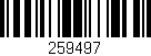 Código de barras (EAN, GTIN, SKU, ISBN): '259497'