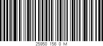 Código de barras (EAN, GTIN, SKU, ISBN): '25950_156_0_M'