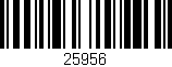 Código de barras (EAN, GTIN, SKU, ISBN): '25956'