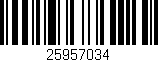 Código de barras (EAN, GTIN, SKU, ISBN): '25957034'