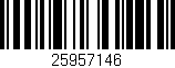 Código de barras (EAN, GTIN, SKU, ISBN): '25957146'