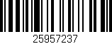 Código de barras (EAN, GTIN, SKU, ISBN): '25957237'