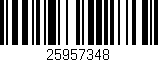 Código de barras (EAN, GTIN, SKU, ISBN): '25957348'