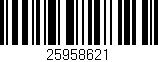 Código de barras (EAN, GTIN, SKU, ISBN): '25958621'