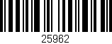 Código de barras (EAN, GTIN, SKU, ISBN): '25962'