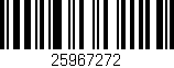 Código de barras (EAN, GTIN, SKU, ISBN): '25967272'