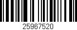 Código de barras (EAN, GTIN, SKU, ISBN): '25967520'
