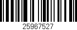 Código de barras (EAN, GTIN, SKU, ISBN): '25967527'