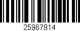 Código de barras (EAN, GTIN, SKU, ISBN): '25967914'