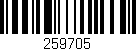 Código de barras (EAN, GTIN, SKU, ISBN): '259705'