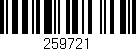 Código de barras (EAN, GTIN, SKU, ISBN): '259721'