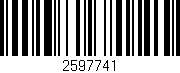 Código de barras (EAN, GTIN, SKU, ISBN): '2597741'