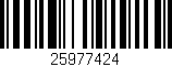 Código de barras (EAN, GTIN, SKU, ISBN): '25977424'