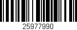 Código de barras (EAN, GTIN, SKU, ISBN): '25977990'