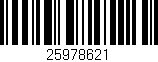 Código de barras (EAN, GTIN, SKU, ISBN): '25978621'
