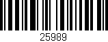 Código de barras (EAN, GTIN, SKU, ISBN): '25989'