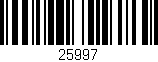 Código de barras (EAN, GTIN, SKU, ISBN): '25997'