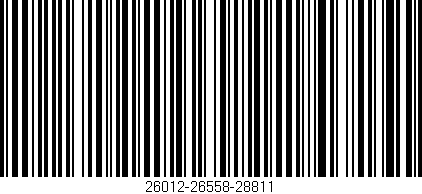 Código de barras (EAN, GTIN, SKU, ISBN): '26012-26558-28811'