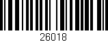 Código de barras (EAN, GTIN, SKU, ISBN): '26018'