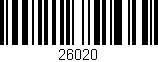 Código de barras (EAN, GTIN, SKU, ISBN): '26020'
