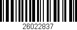 Código de barras (EAN, GTIN, SKU, ISBN): '26022837'
