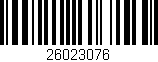 Código de barras (EAN, GTIN, SKU, ISBN): '26023076'