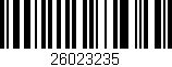 Código de barras (EAN, GTIN, SKU, ISBN): '26023235'