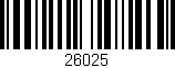Código de barras (EAN, GTIN, SKU, ISBN): '26025'