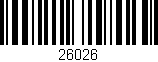 Código de barras (EAN, GTIN, SKU, ISBN): '26026'