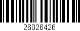 Código de barras (EAN, GTIN, SKU, ISBN): '26026426'