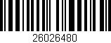 Código de barras (EAN, GTIN, SKU, ISBN): '26026480'