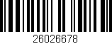 Código de barras (EAN, GTIN, SKU, ISBN): '26026678'