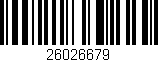 Código de barras (EAN, GTIN, SKU, ISBN): '26026679'