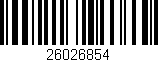 Código de barras (EAN, GTIN, SKU, ISBN): '26026854'