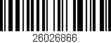Código de barras (EAN, GTIN, SKU, ISBN): '26026866'