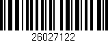 Código de barras (EAN, GTIN, SKU, ISBN): '26027122'