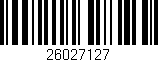 Código de barras (EAN, GTIN, SKU, ISBN): '26027127'