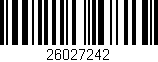 Código de barras (EAN, GTIN, SKU, ISBN): '26027242'