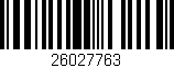 Código de barras (EAN, GTIN, SKU, ISBN): '26027763'